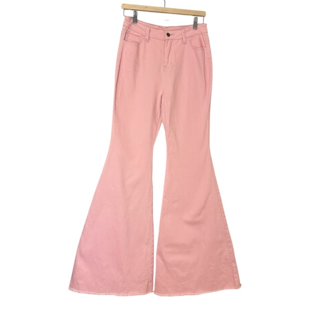 Entro Blush Wide Leg Flare Jeans
